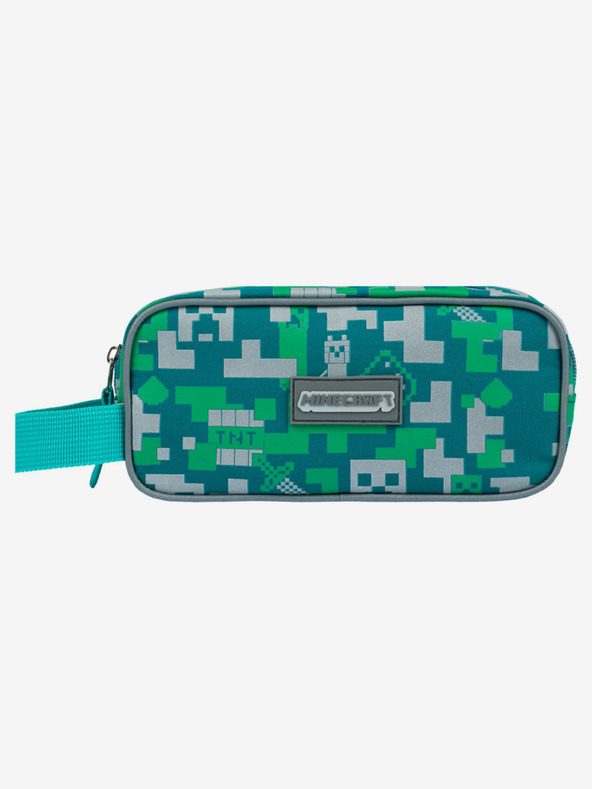 BAAGL  Зелен моливник Baagl Minecraft Silver Creeper