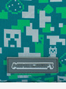 BAAGL  Зелена чанта Baagl Minecraft Silver Creeper