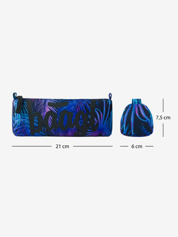 BAAGL  Студентски калъф Baagl Palm Blue
