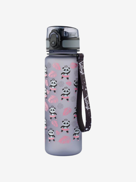 BAAGL  Сива тританова бутилка за пиене "Панда", 500 ml Baagl