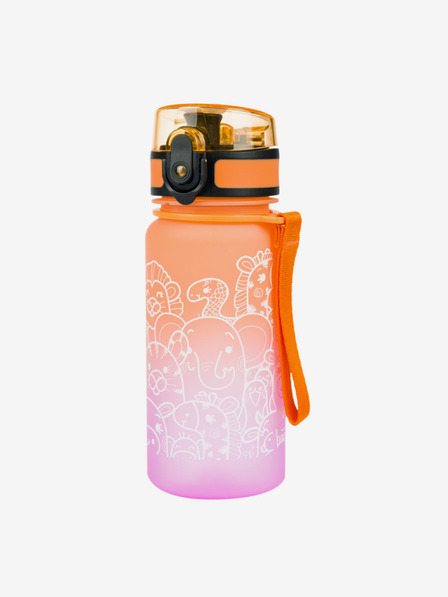 BAAGL  Оранжева бутилка за пиене от тритан Gradient Animals, 350 ml Baagl