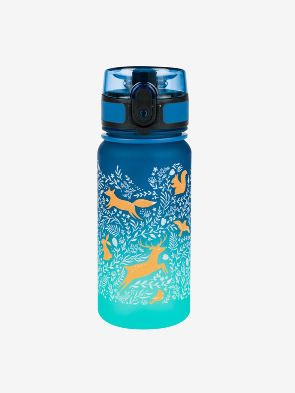 BAAGL  Синя бутилка за пиене от тритан с градиент гора, 350 ml Baagl