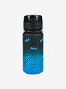 BAAGL  Черна бутилка за пиене от тритан с градиент "Батман синьо", 350 ml Baagl