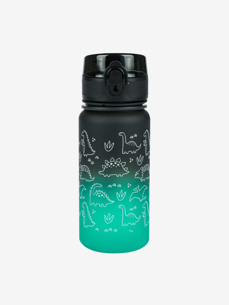 BAAGL  Зелена бутилка за пиене от тритан с градиент дино, 350 ml Baagl