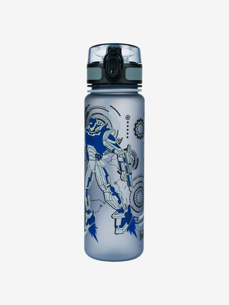 BAAGL  Сива бутилка за пиене tritan robots, 500 ml Baagl