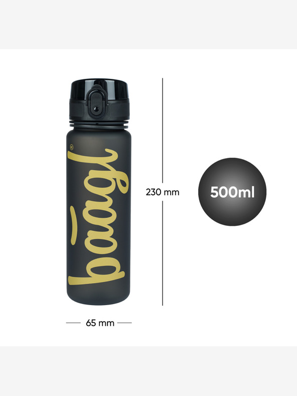 BAAGL  BAAGL Тританова бутилка за пиене Logo Gold, 500 ml BAAGL