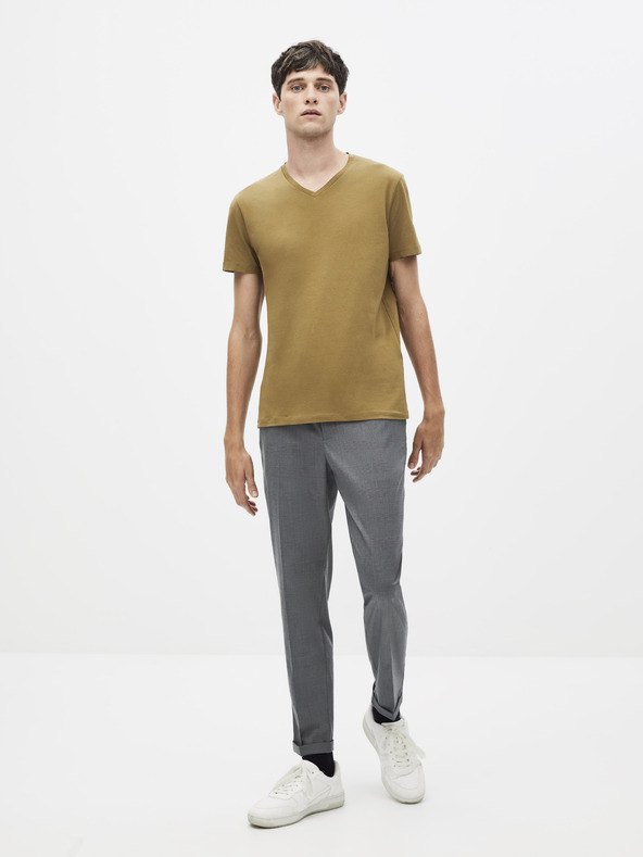 Celio Кафява основна тениска Celio Neuniv