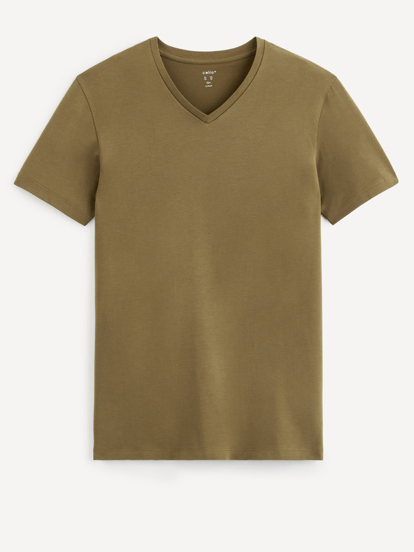 Celio Кафява основна тениска Celio Neuniv