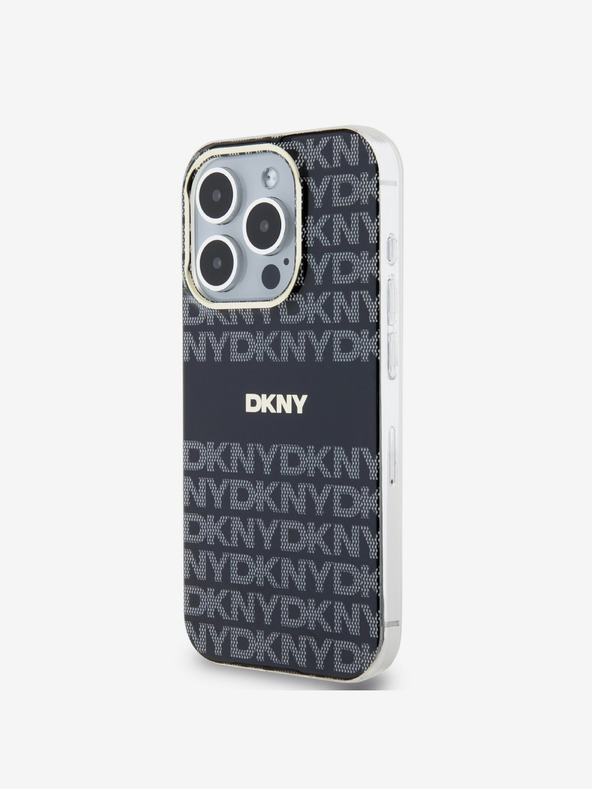 DKNY PC/TPU Repeat Pattern Tonal Stripe Magsafe Back Cover за iPhone 13 Pro Max Black DKNY