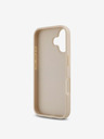 DKNY DKNY PU Leather Repeat Pattern Tonal Stripe Заден капак за iPhone 16 Plus Pink