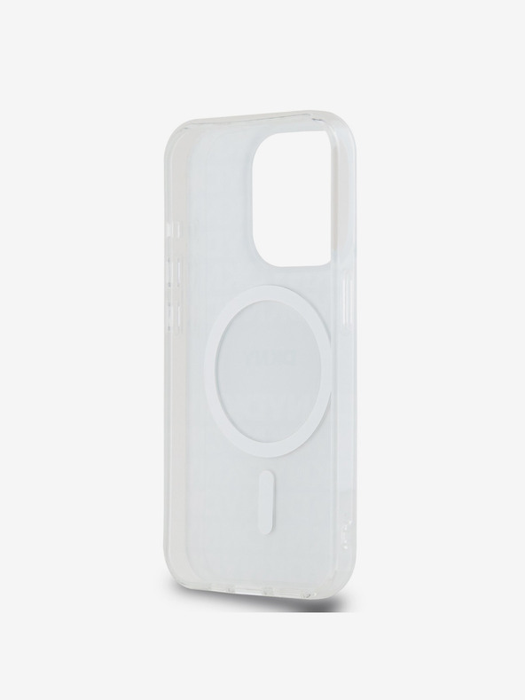 DKNY PC/TPU Repeat Pattern Tonal Stripe Magsafe Back Cover за iPhone 14 Pro Max Beige DKNY