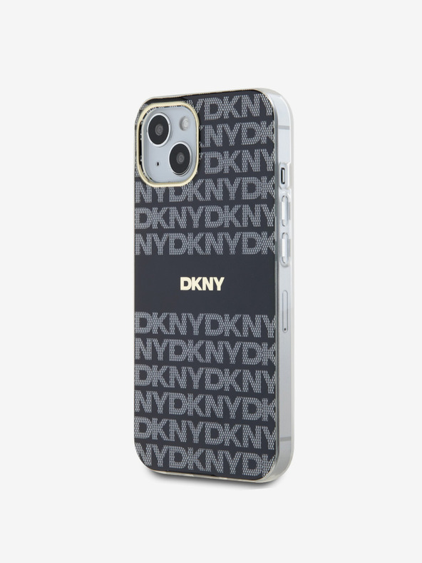 DKNY PC/TPU Repeat Pattern Tonal Stripe Magsafe Back Cover за iPhone 14 Black DKNY