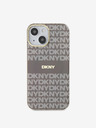 DKNY PC/TPU Repeat Pattern Tonal Stripe Magsafe Back Cover за iPhone 15 Beige DKNY