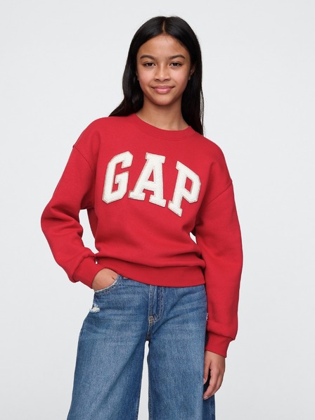 GAP Бебешки суитшърт с голям размер и лого GAP