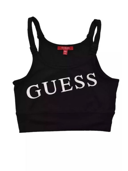 Guess Jeans Дамски черен сутиен без подплънки Guess