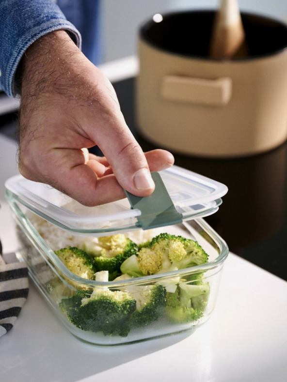 Mepal Стъклена кутия за съхранение на храна Mepal EasyClip 1500 ml