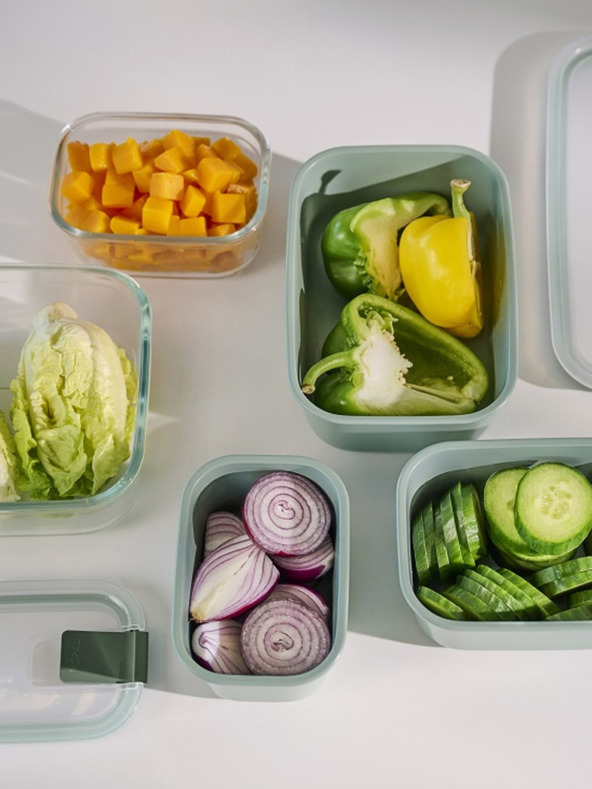 Mepal Стъклена кутия за съхранение на храна Mepal EasyClip 1500 ml