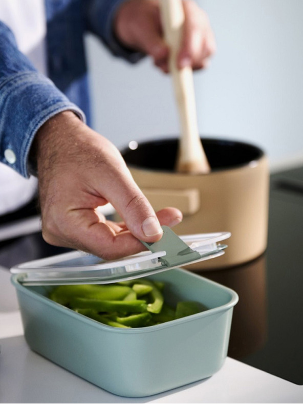 Mepal Черна кутия за съхранение на храна Mepal EasyClip 1500 ml