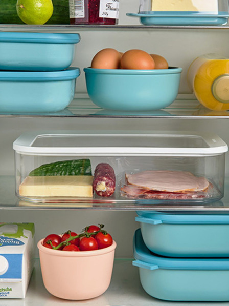 Mepal Светлозелен комплект правоъгълни купички Mepal Cirqula 750 +1500 + 3000 мл