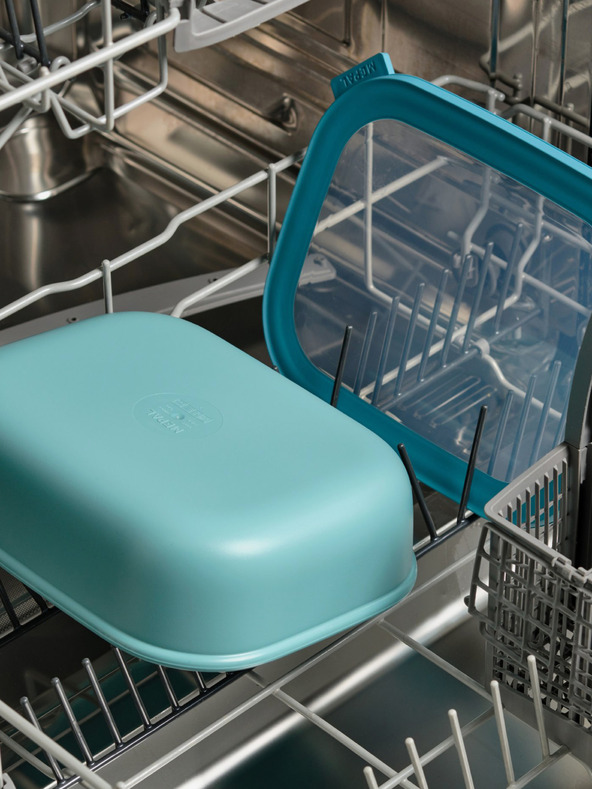 Mepal Светлозелен комплект правоъгълни купички Mepal Cirqula 750 +1500 + 3000 мл