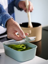 Mepal Комплект от три кутии за съхранение на храна в светлозелено Mepal EasyClip 2x450 + 1000 ml