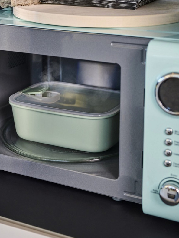 Mepal Комплект от три кутии за съхранение на храна в светлозелено Mepal EasyClip 2x450 + 1000 ml