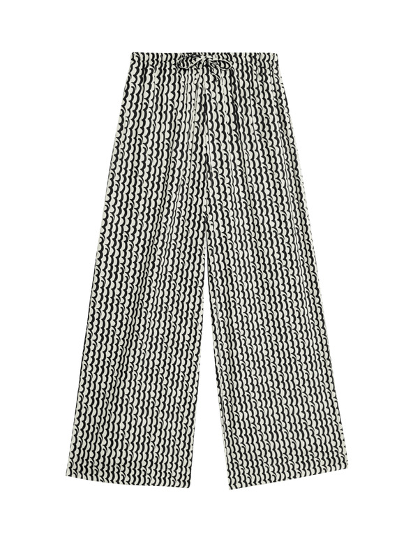 Marks & Spencer Геометрична широка пола-панталон Marks & Spencer в черно