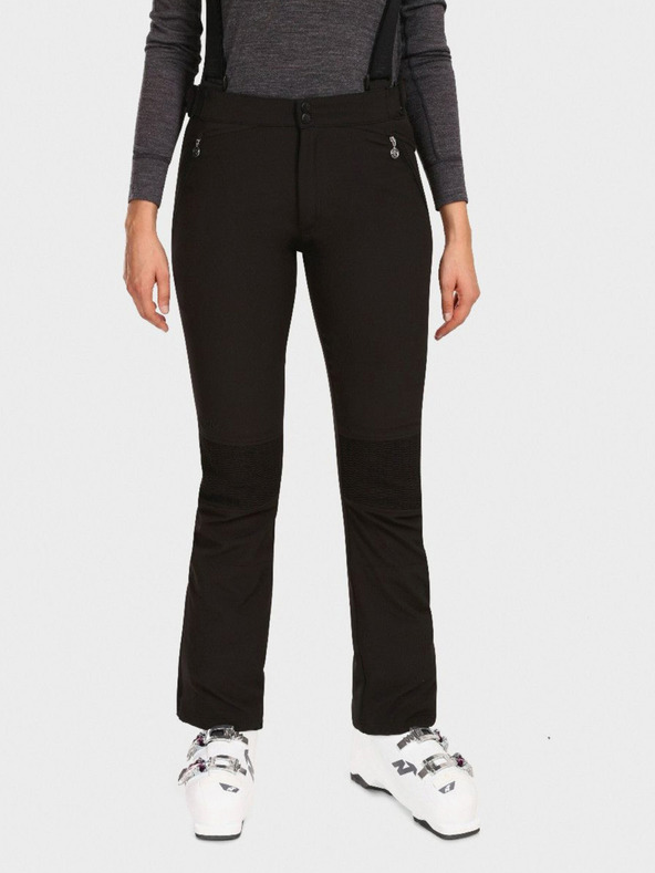 Kilpi Черен дамски софтшел ски панталон Kilpi DIONE