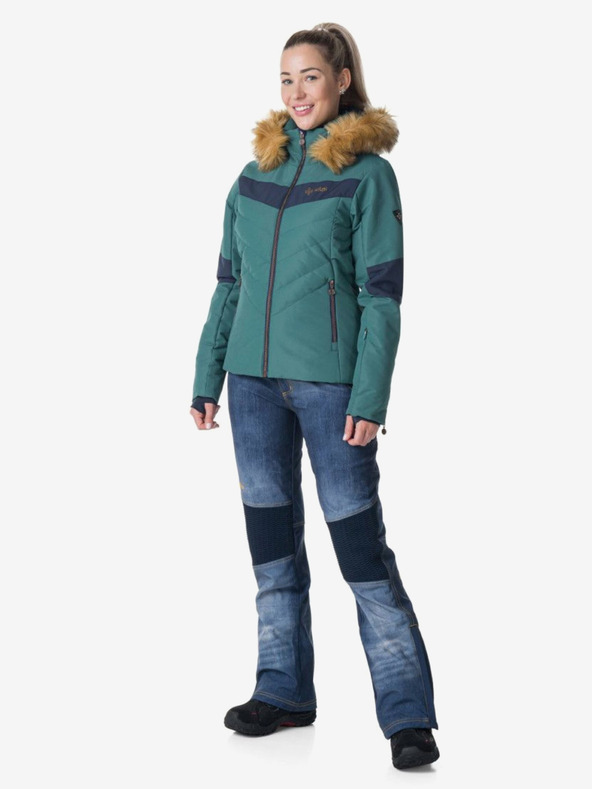 Kilpi Сини дамски софтшел панталони за ски Kilpi JEANSO