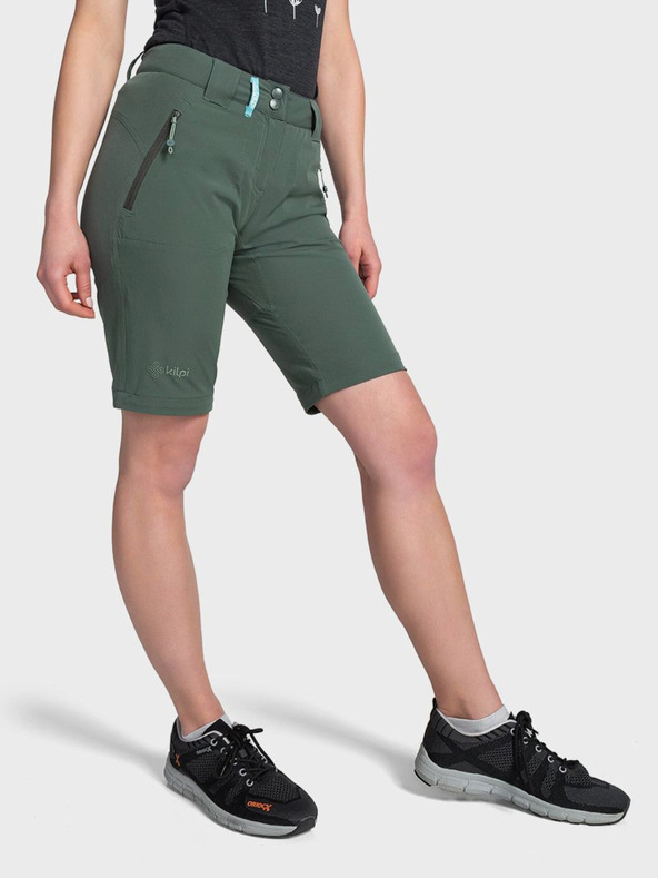 Kilpi Тъмнозелен дамски панталон за открито Kilpi HOSIO