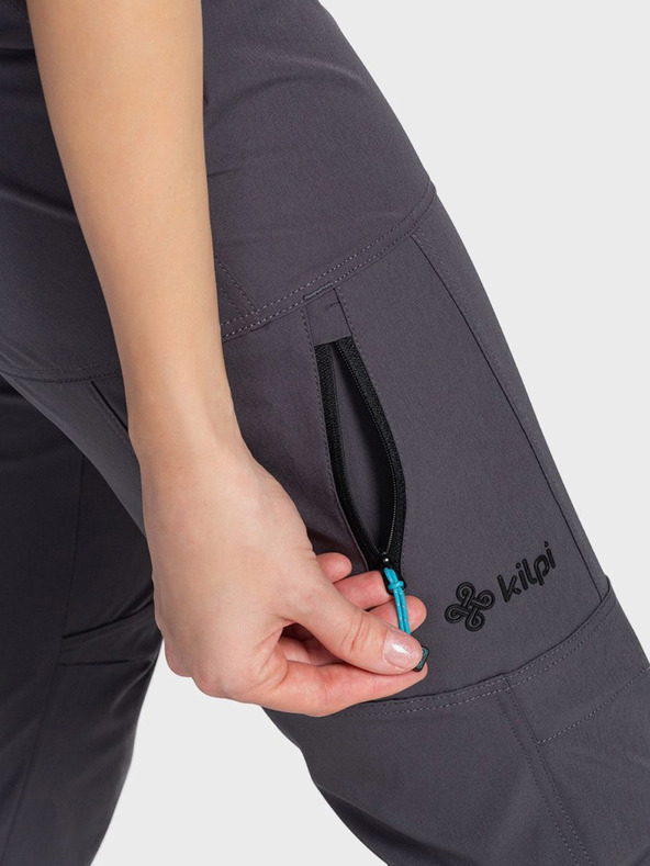 Kilpi Тъмно сив дамски панталон за открито Kilpi BELVELA