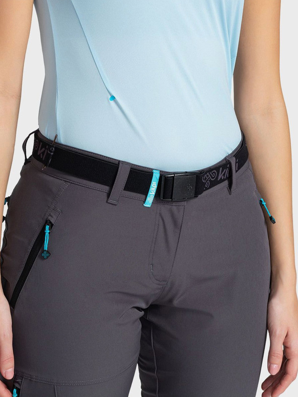 Kilpi Тъмно сив дамски панталон за открито Kilpi BELVELA