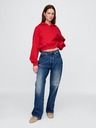 GAP Скъсено суитче с качулка Logo Cropped Americana GAP