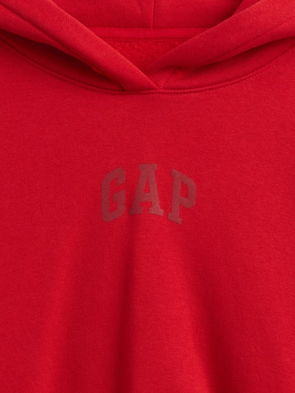 GAP Скъсено суитче с качулка Logo Cropped Americana GAP