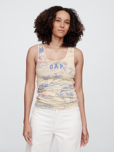 GAP Ребрест потник с лого на GAP