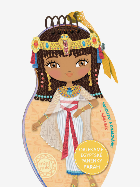 ELLA & MAX Обличане на египетски кукли за карнавал - книжка за оцветяване