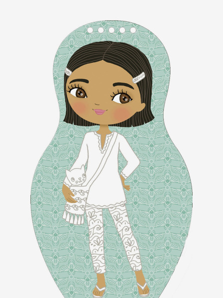 ELLA & MAX Обличане на египетски кукли за карнавал - книжка за оцветяване