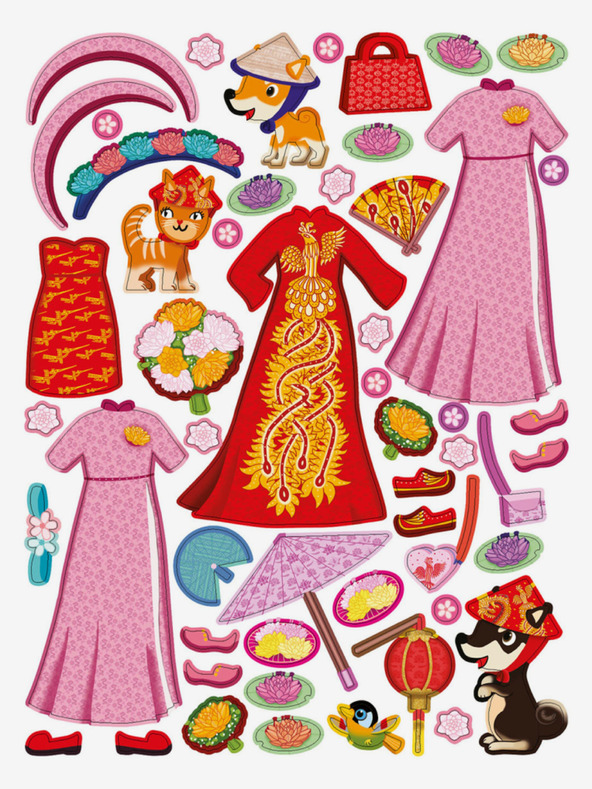 ELLA & MAX Рокли за NGOC - Книга със стикери