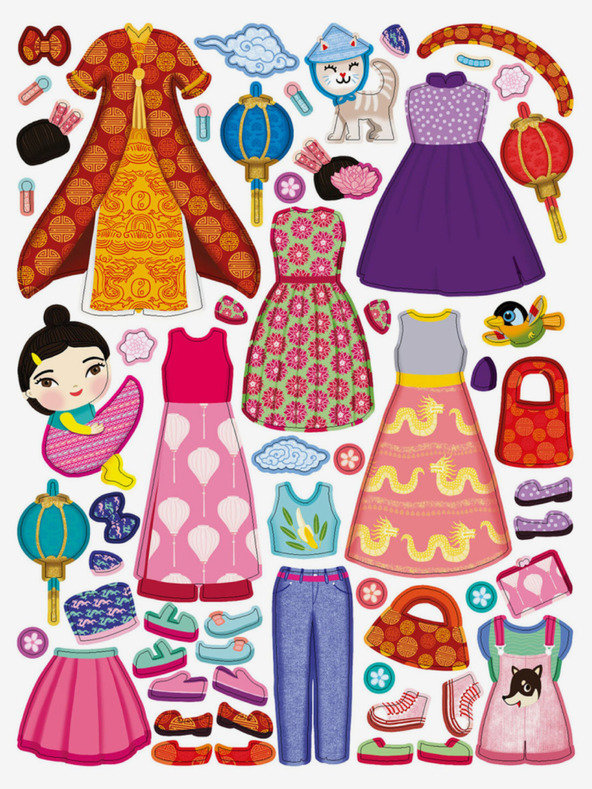 ELLA & MAX Рокли за NGOC - Книга със стикери