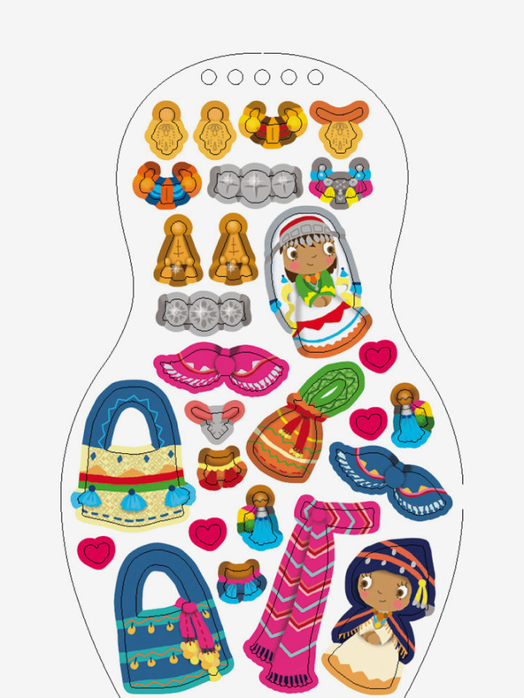 ELLA & MAX Облечи мароканските кукли LOUNA - книжка за оцветяване