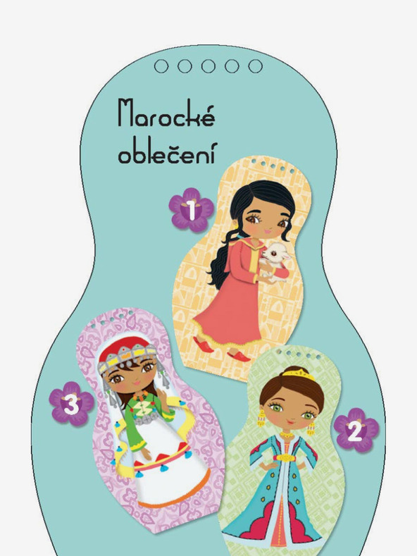 ELLA & MAX Облечи мароканските кукли LOUNA - книжка за оцветяване