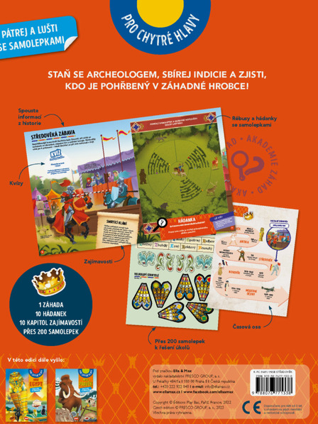 ELLA & MAX МИШКА СРЕДНОВЕКОВНА - Търсене и спасяване със стикери