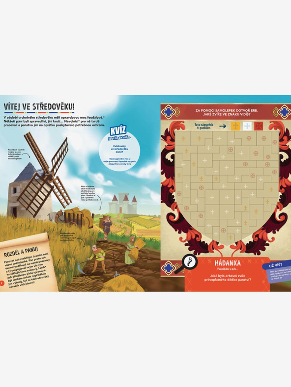 ELLA & MAX МИШКА СРЕДНОВЕКОВНА - Търсене и спасяване със стикери