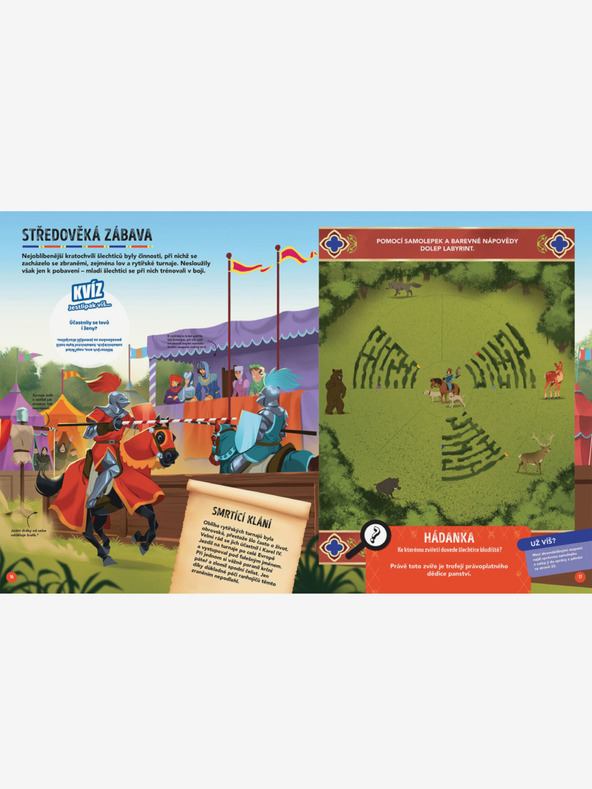 ELLA & MAX МИШКА СРЕДНОВЕКОВНА - Търсене и спасяване със стикери