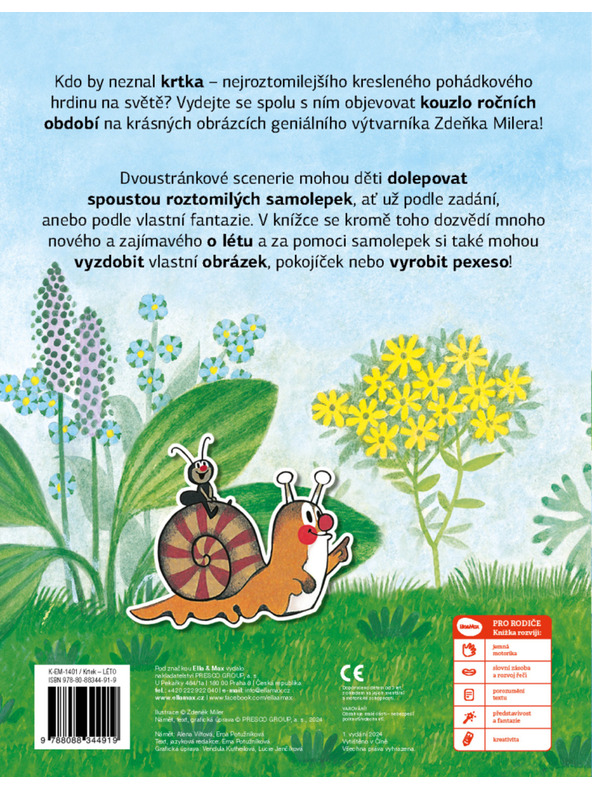 ELLA & MAX КЪРТ и ЛЯТОТО - Книга със стикери