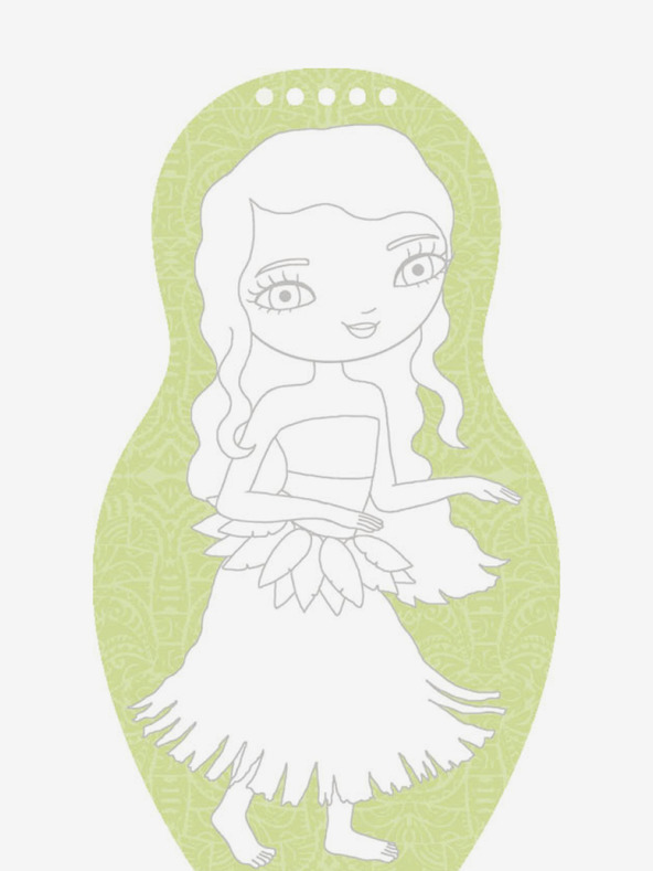 ELLA & MAX Облечи танцьорите от цял свят - страница за оцветяване