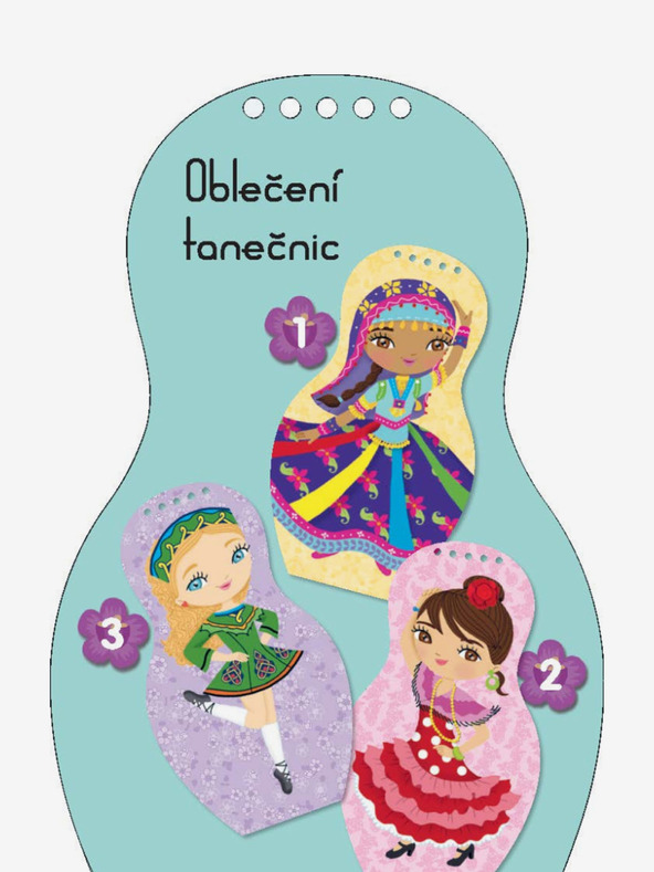 ELLA & MAX Облечи танцьорите от цял свят - страница за оцветяване