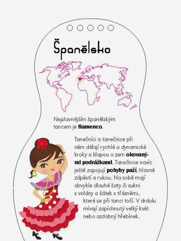 ELLA & MAX Облечи танцьорите от цял свят - страница за оцветяване