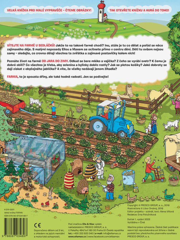 ELLA & MAX Голяма книга ФЕРМА за малки разказвачи