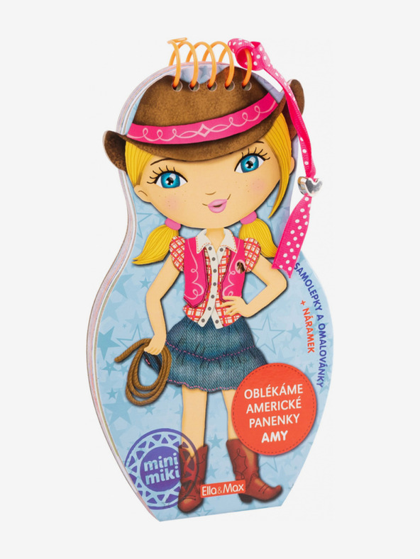 ELLA & MAX Обличане на американски кукли за AMY - книжка за оцветяване